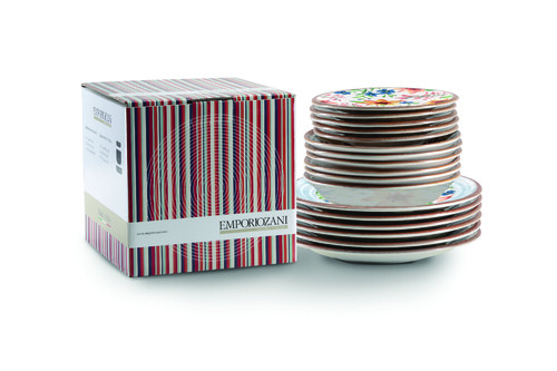 Set de 18 Assiettes en Céramique VENDOME